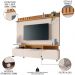 Estante Painel de TV 70 Pol 200cm Ripado Artis Off/Cinamomo - HB Móveis