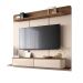 Home Painel Galax Suspenso para TV até 70 Polegadas com Off White/Castanho G26 - Hb Móveis