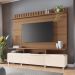 Home Painel Theater Artis Sala TV até 70 Polegadas Castanho/Off White