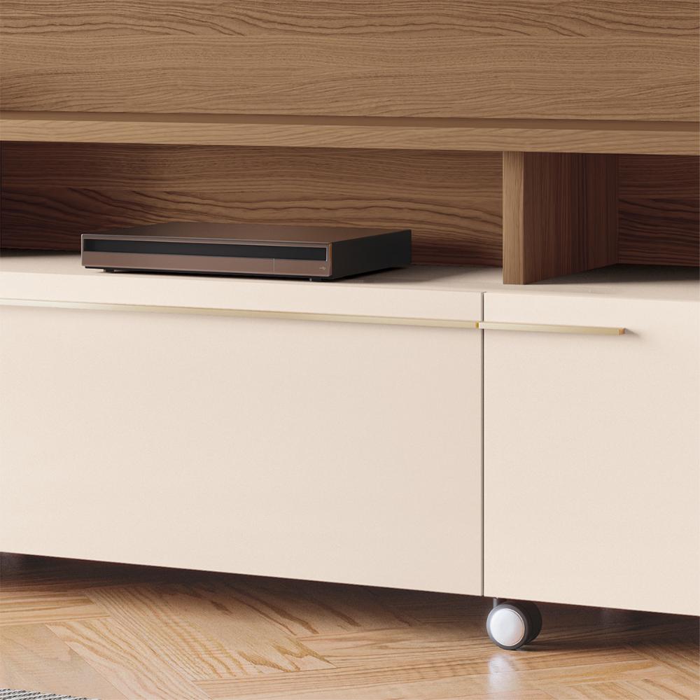 Home Painel Theater Artis Sala TV até 70 Polegadas Castanho/Off White