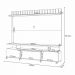 Home Painel Theater Artis Sala TV até 70 Polegadas Castanho/Off White