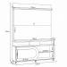 Home Painel Theater Orbis Sala TV até 55" Polegadas Castanho/Off White