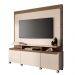 Home Painel Theater Quantum Sala TV até 70 Polegadas Off White/Castanho