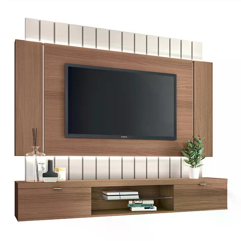 Home Suspenso Illusion 1.8 Nature/Off White para TV até 55” - HB Móveis