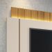 Home Suspenso Illusion 1.8 Off White/Cinamomo para TV até 55” - HB Móveis