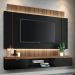 Home Suspenso Illusion 1.8 Preto/Castanho para TV até 55” - HB Móveis