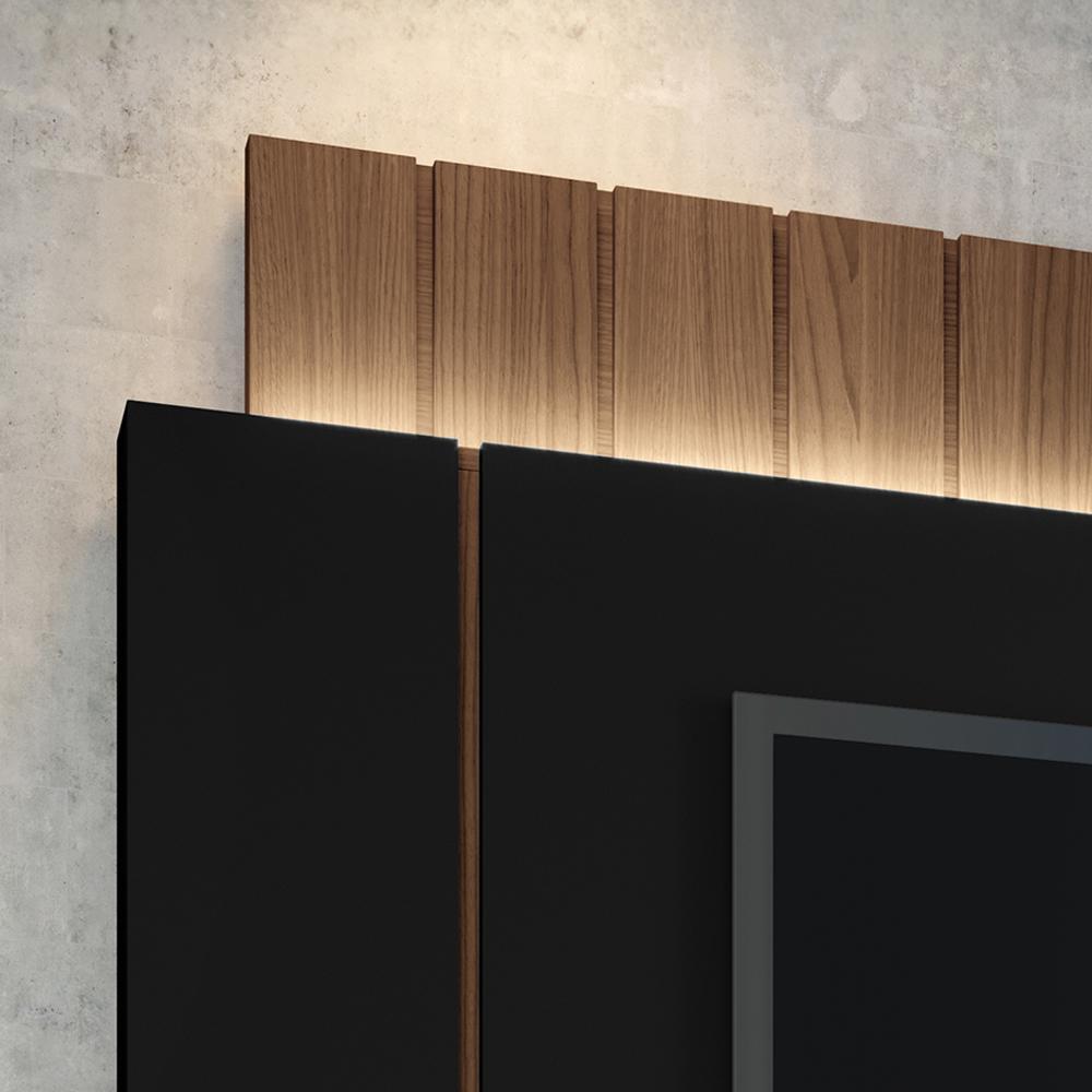 Home Suspenso Illusion 1.8 Preto/Castanho para TV até 55” - HB Móveis