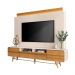 Home Theater Nobre TV até 85 Polegadas com LED Off White/Cinamomo G26 - Hb Móveis