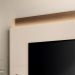Home Theater Nobre com LED TV até 85 Polegadas em Off White/Castanho G26 - Hb Móveis