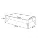 Mesa de Centro Cadenza Off White/Castanho - HB Móveis