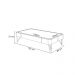 Mesa de Centro Decorativa Cadenza Pés de Aço MDP/MDF Off White/Castanho G26 - HB Móveis