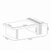 Mesa de Centro Luna com Espelho Cinamomo/Off White - HB Móveis