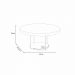 Mesa de Centro Sky Sala de Estar com Tampo MDF Pés em Aço Off White G26 - Hb Móveis