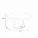 Mesa de Centro Sky com Pés em Aço e Tampo de MDF Cinamomo