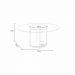 Mesa de Centro Sky para Sala de Estar com Tampo em Vidro e Pés em Aço Off White G26 - Hb Móveis