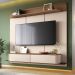 Painel Home Suspenso Galax TV até 70" Polegadas Off White/Castanho