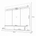Painel Home Suspenso Galax TV até 70" Polegadas Off White/Castanho