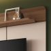 Painel Home Suspenso Galax TV até 70" Polegadas Off White/Castanho