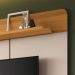 Painel Home Suspenso Galax TV até 70" Polegadas Off White/Cinamomo