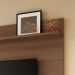 Painel Home Suspenso Max TV até 70" Polegadas com 3 Portas Castanho/Off White