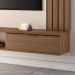 Painel Home Suspenso Solus TV até 70" Polegadas Castanho/Off White
