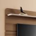 Painel Suspenso Decorativo Curv 1.8 TV até 70 Polegadas Sala Estar Castanho/OffWhite G26 - Hb Móveis