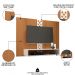 Painel TV 47 Pol 120cm Suspenso com Nicho Form Off/Cinamomo - HB Móveis