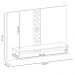 Painel TV 47 Pol 120cm Suspenso com Nicho Form Off/Cinamomo - HB Móveis