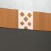 Painel TV 47 Pol 120cm Suspenso com Nicho Form Off/Cinamomo - HB Móveis