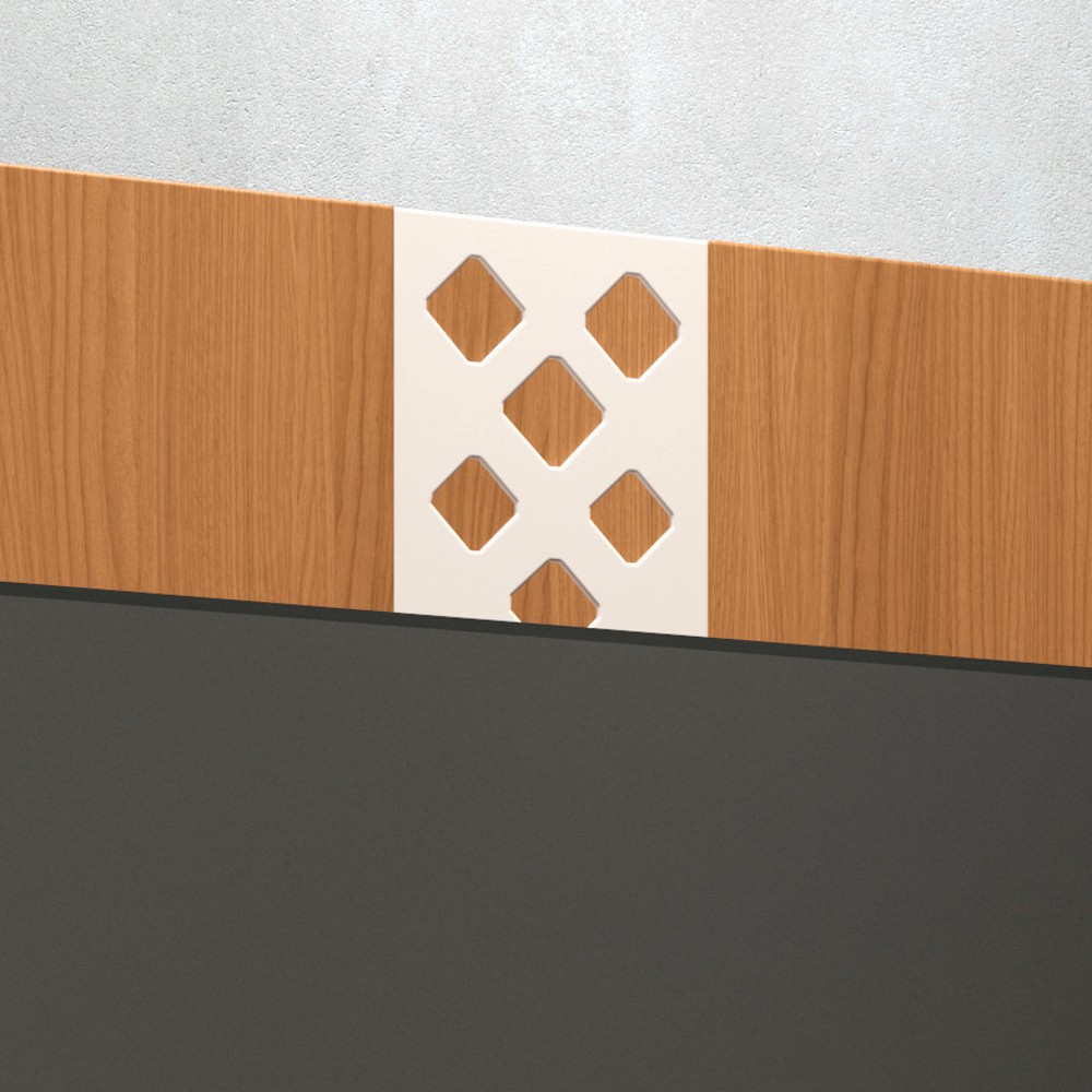 Painel TV 47 Pol 120cm Suspenso com Nicho Form Off/Cinamomo - HB Móveis