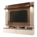 Painel TV 55 Pol 181cm Bancada Suspensa Cosmo Off/Castanho - HB Móveis