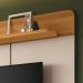 Painel TV 70 Pol 180cm Bancada Suspensa Galax Off/Cinamomo - HB Móveis