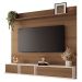 Painel TV 70 Pol 180cm Bancada Suspensa Max Off/Castanho - HB Móveis