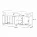Rack Bancada Briz 1.3 Off White/Castanho para TV até 50” - HB Móveis