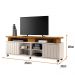 Rack Bancada Briz 1.8 Off White/Cinamomo para TV até 70” - HB Móveis