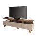 Rack Bancada Essenza Para TV até 70" Polegadas Off White/Castanho