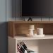 Rack Bancada Graci 1.3 TV até 50" Polegadas com Rodizios Castanho/Off White