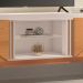 Rack Bancada Lift 1.6 Off White/Cinamomo para TV até 60" - HB Móveis