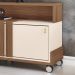 Rack Bancada de TV 70 Pol 180cm Graci Castanho/Off White - HB Móveis