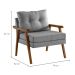 Conjunto com 2 Poltronas Antonella Linho Cinza