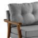 Conjunto com 2 Poltronas Antonella Linho Cinza