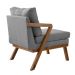 Conjunto com 2 Poltronas Sophia Linho Cinza