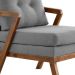 Conjunto com 2 Poltronas Sophia Linho Cinza