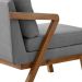 Conjunto com 2 Poltronas Sophia Linho Cinza