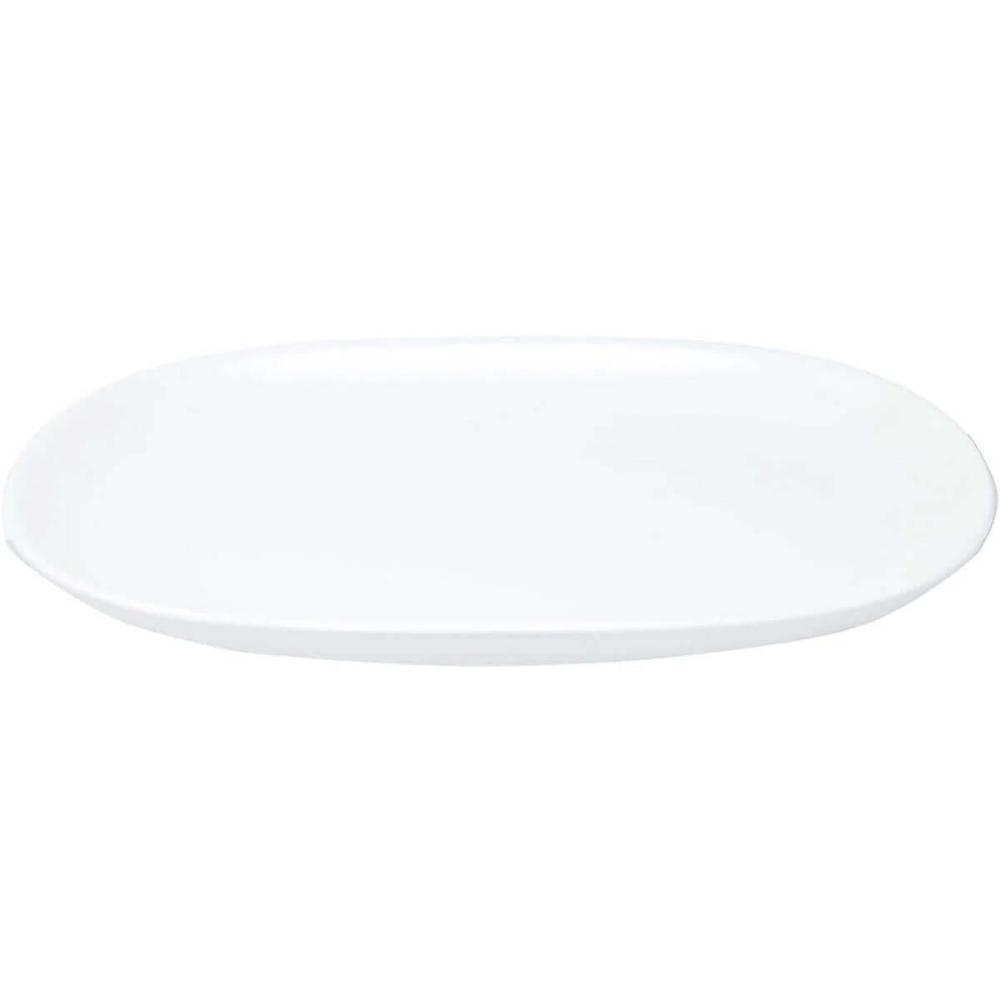 10 Travessas Saladeira Melamina Branca 26,2x17x2,6cm Buffet Restaurante Haus Concept