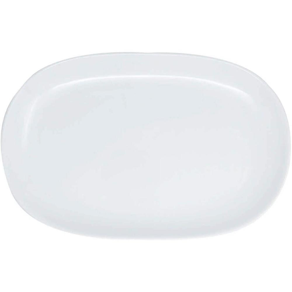 10 Travessas Saladeira Melamina Branca 26,2x17x2,6cm Buffet Restaurante Haus Concept