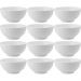 12 Bowls de Melamina Branca 400ml Restaurante 12,5x6cm Serat