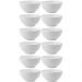 12 Tigelas de Melamina Branca 200ml Restaurante 10,3x5,2cm B