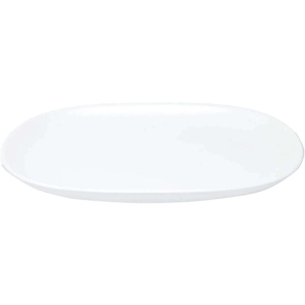 20 Bandejas Travessas Melamina Brancas 26,2x17x2,6cm Buffet
