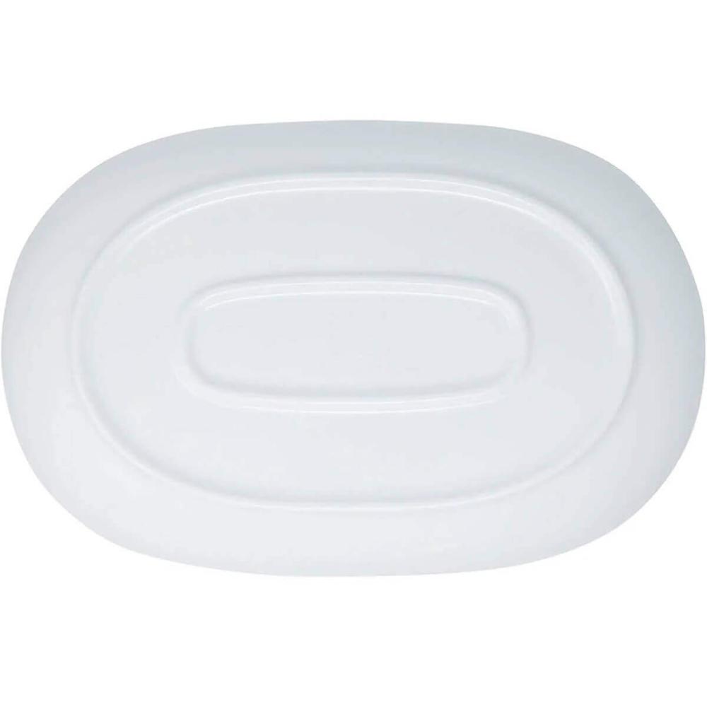 20 Bandejas Travessas Melamina Brancas 26,2x17x2,6cm Buffet